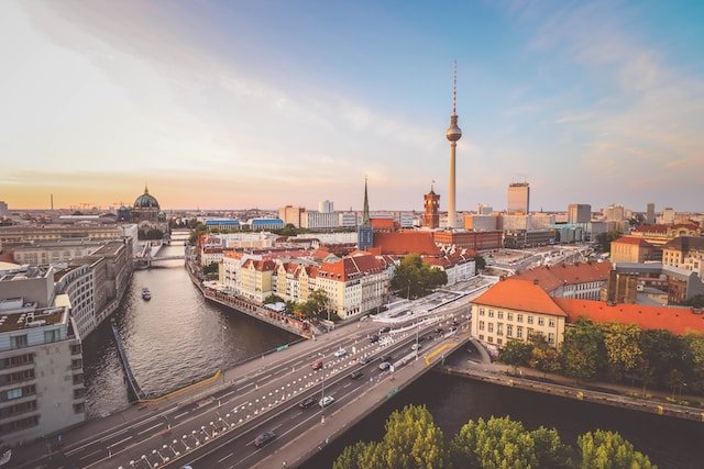 Berlin view over city