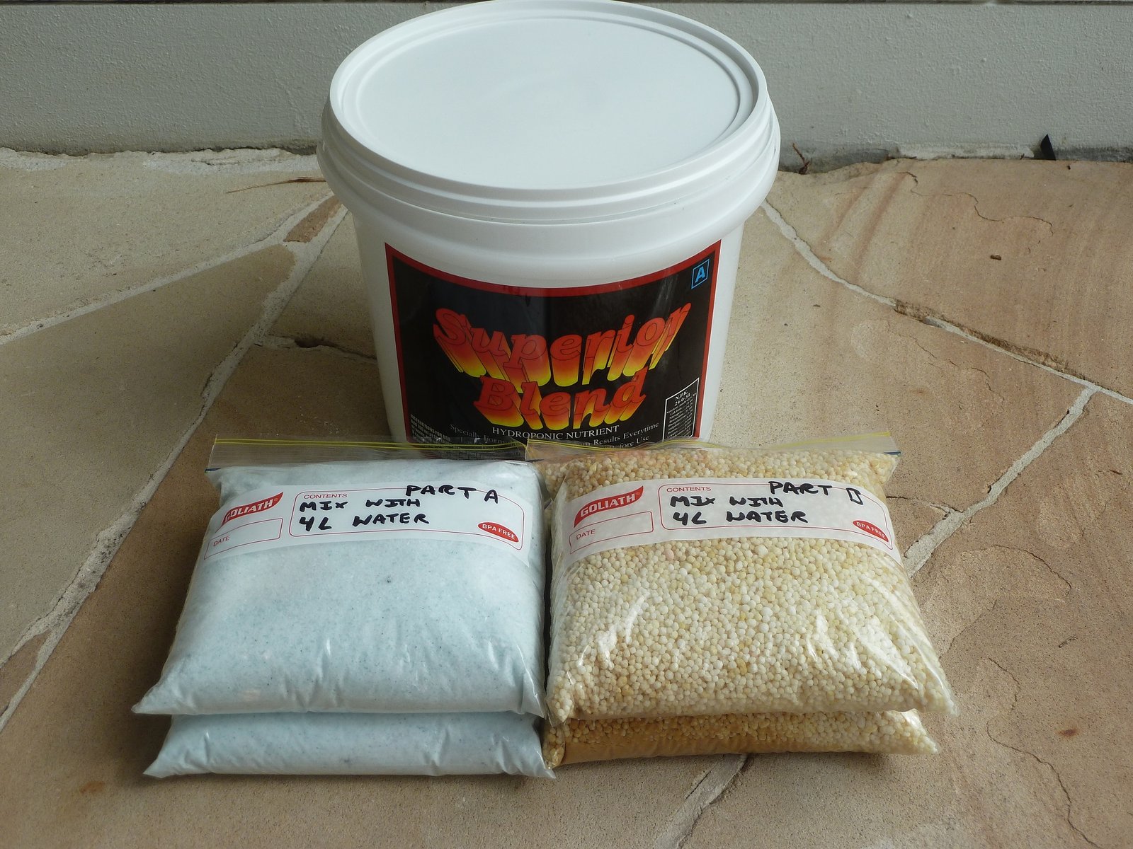 Superior blend bulk hydroponic nutrient 4kg part A B